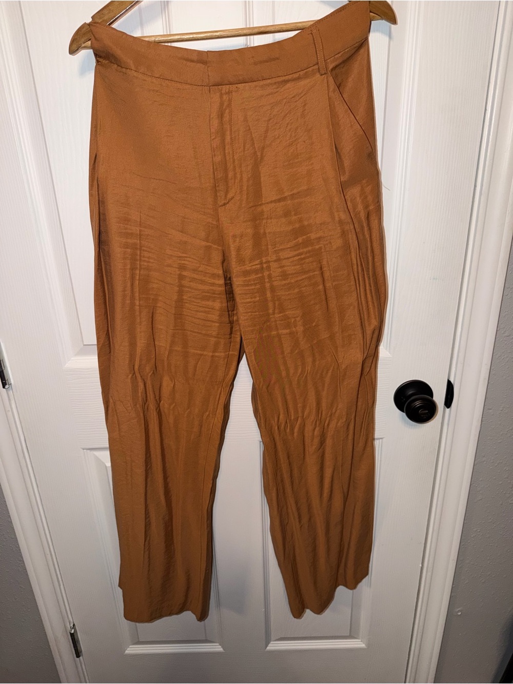 Zara Women’s Dress Pants in Camel Brown